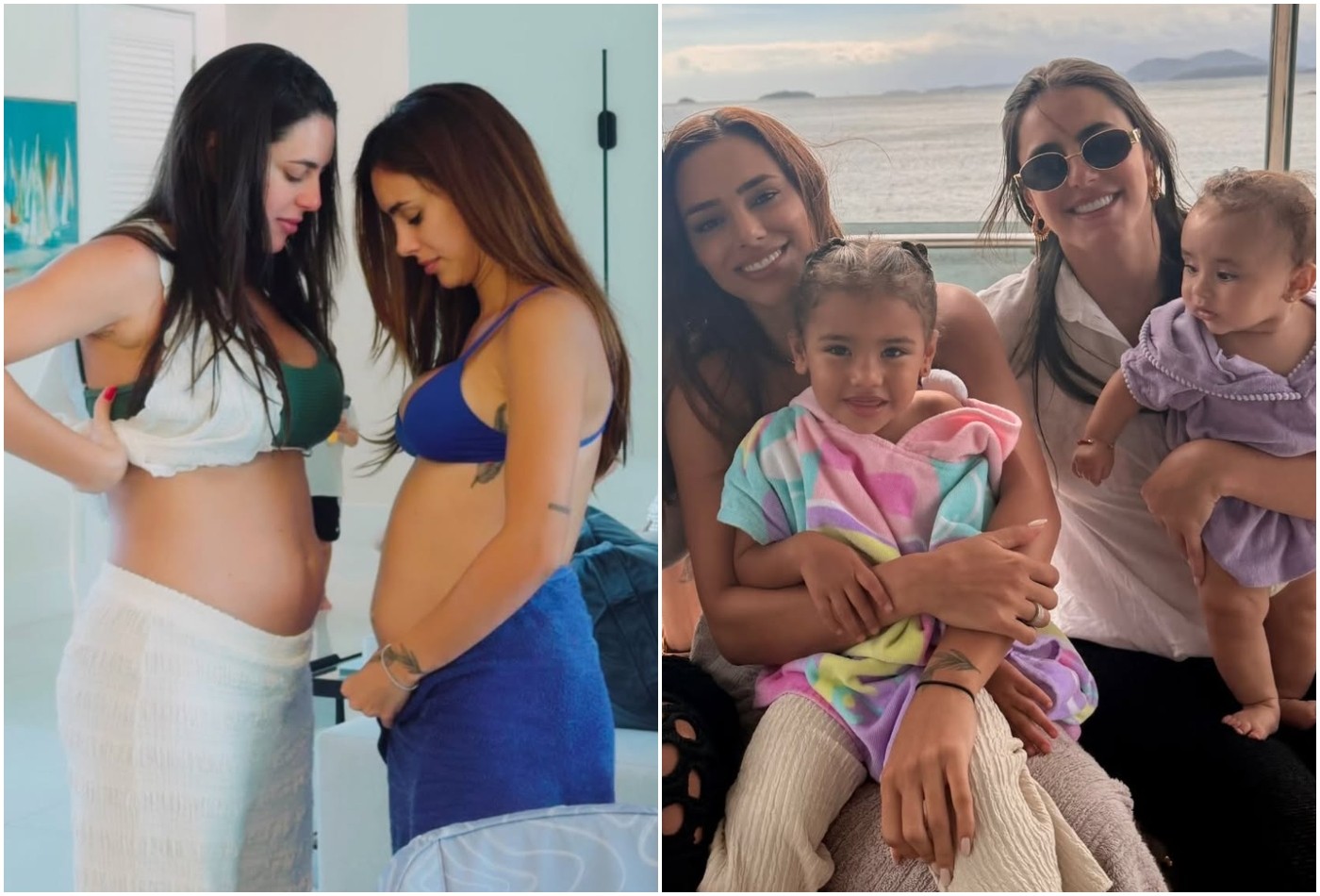 Irmãs Biancardi grávidas juntas: luxo que só os ricos conhecem