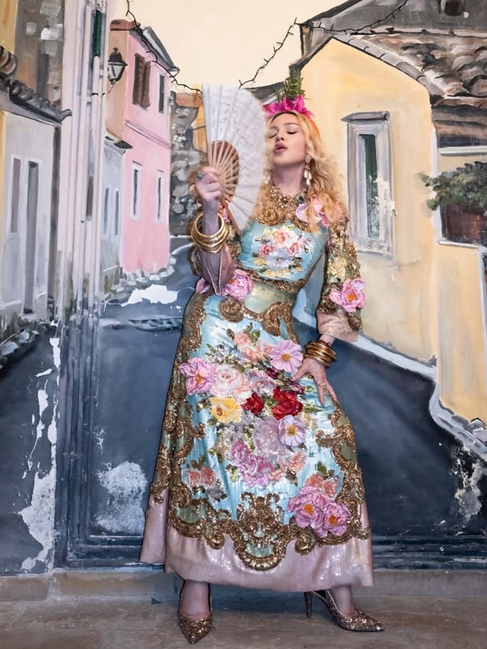 Madonna em comemoração dos 68 anos — Foto: Reprodução/Instagram