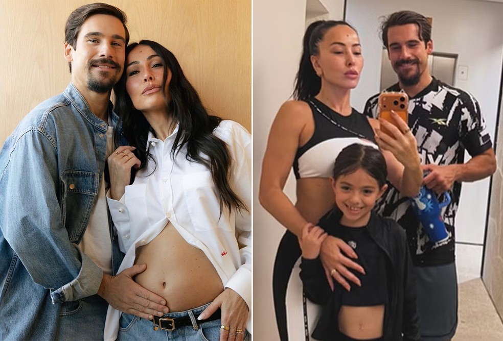 Sabrina Sato com Nicolas Prattes e Zoe — Foto: Reprodução/Instagram