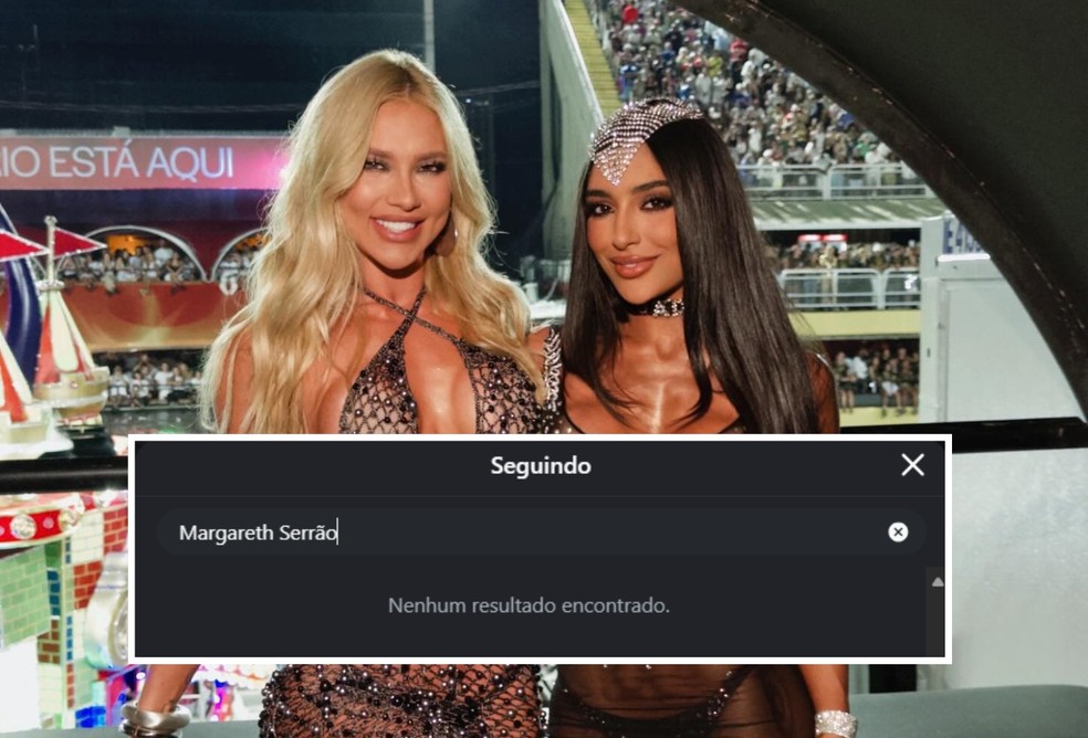 Melhor amiga de Virginia, Duda Freire dá unfollow em Margareth Serrão — Foto: Reprodução/Instagram