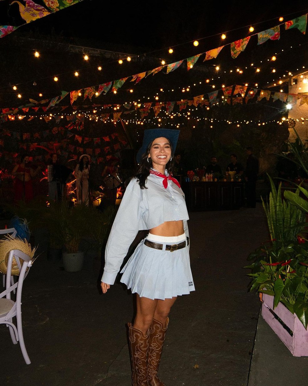 Festa Junina que Bruna Marquezine foi — Foto: Reprodução / Instagram