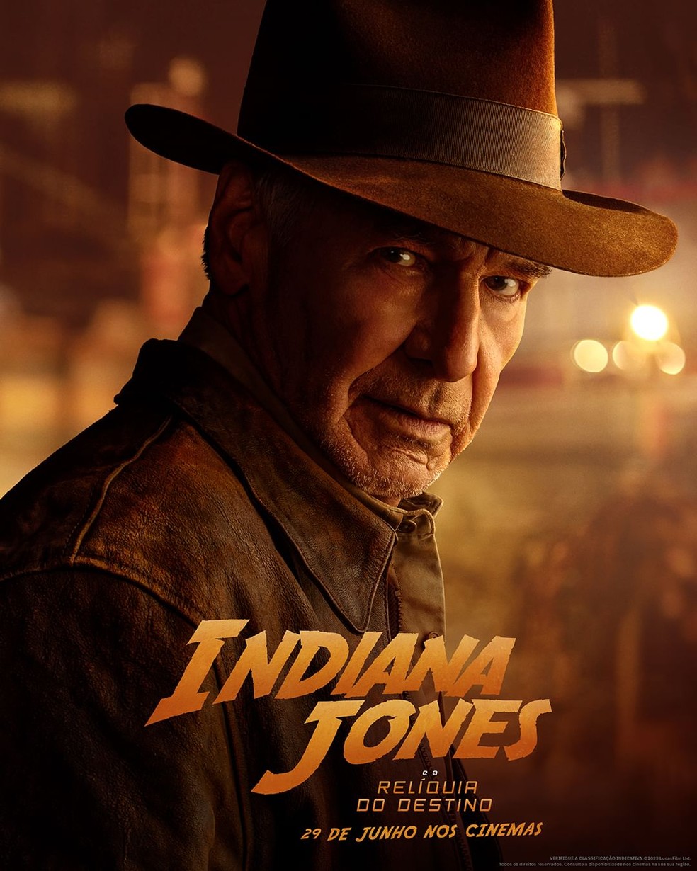 Harrison Ford volta a viver Indiana Jones em quinto filme de franquia — Foto: Divulgação