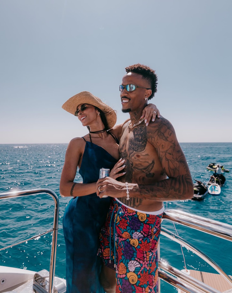 Tainá e Eder Militão — Foto: Reprodução/ Instagram