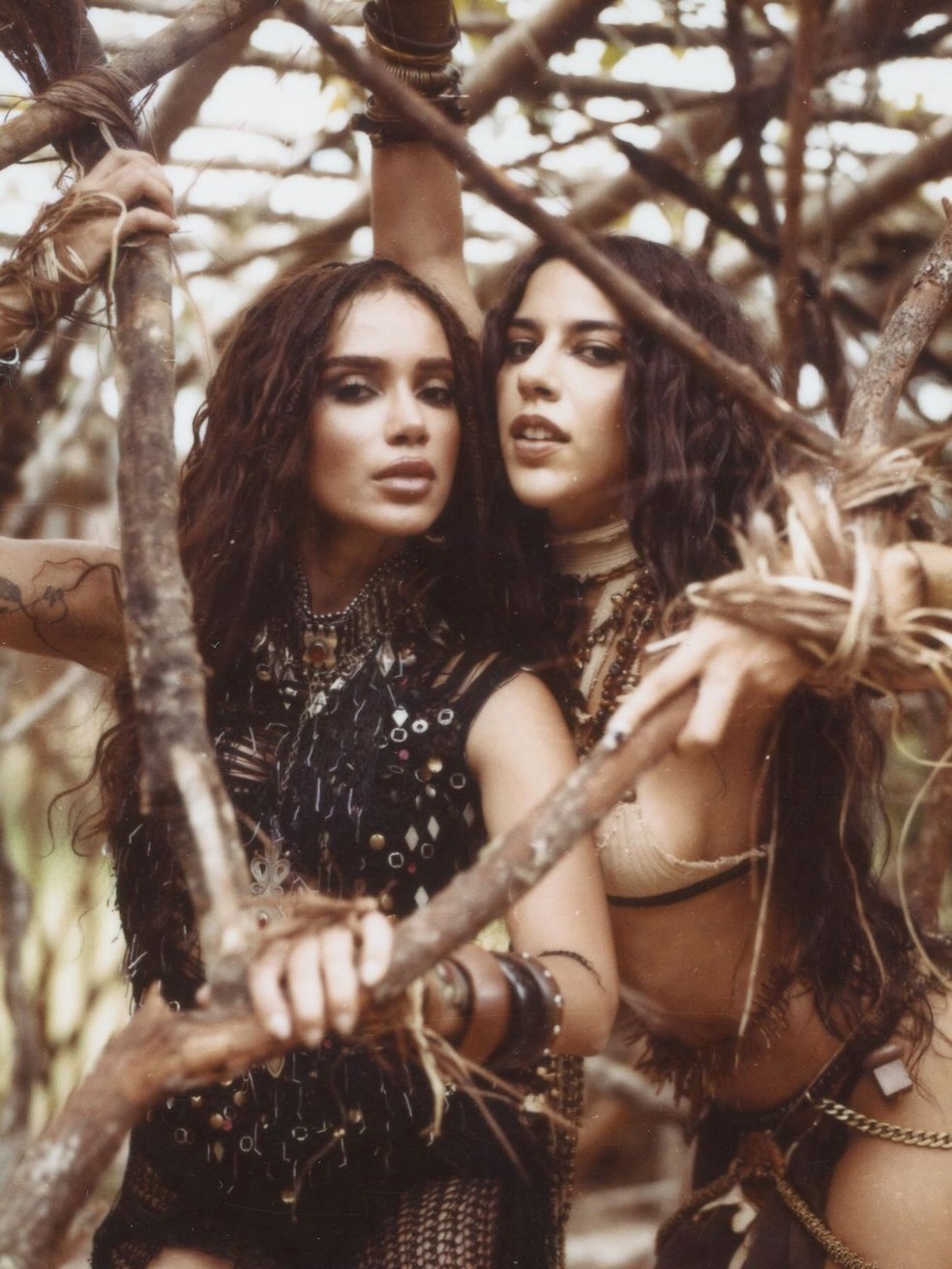 Anitta e Marina Sena após lançamento de single — Foto: Reprodução/Instagram
