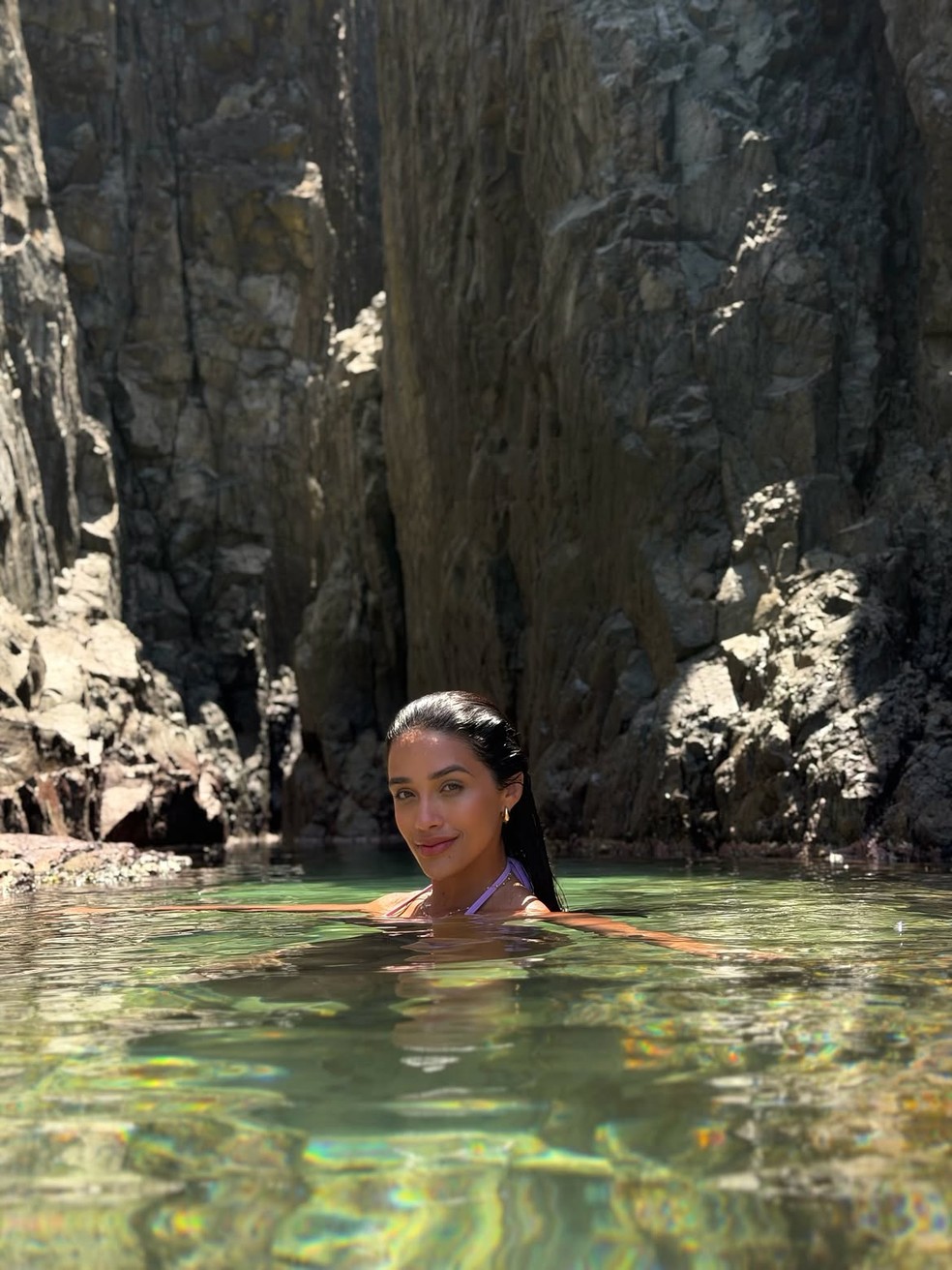 Eva Pacheco em Fernando de Noronha — Foto: Reprodução/Instagram
