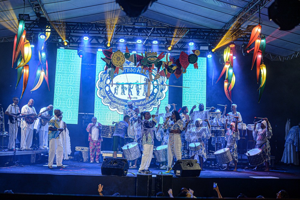Cortejo Afro em Salvador — Foto: André Müzell/AgNews