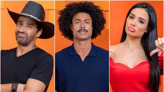 Parcial de enquete indica disputa entre Cowboy e Breno no paredão falso Parcial de enquete indica disputa entre Cowboy e Breno no paredão falso