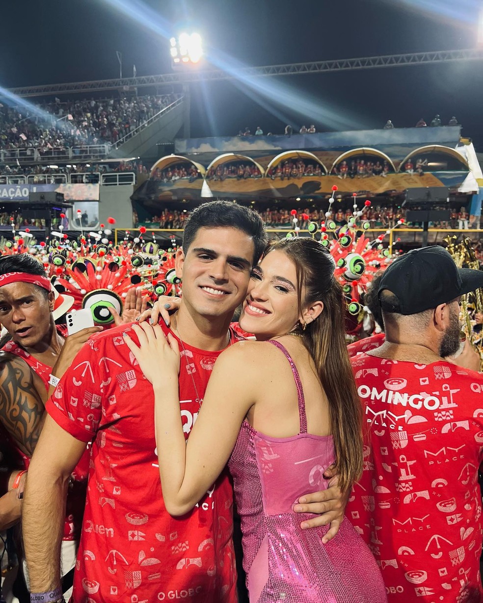 Ana Clara Lima e Bruno Tumolli no Camarote Quem O Globo — Foto: Reprodução / Instagram