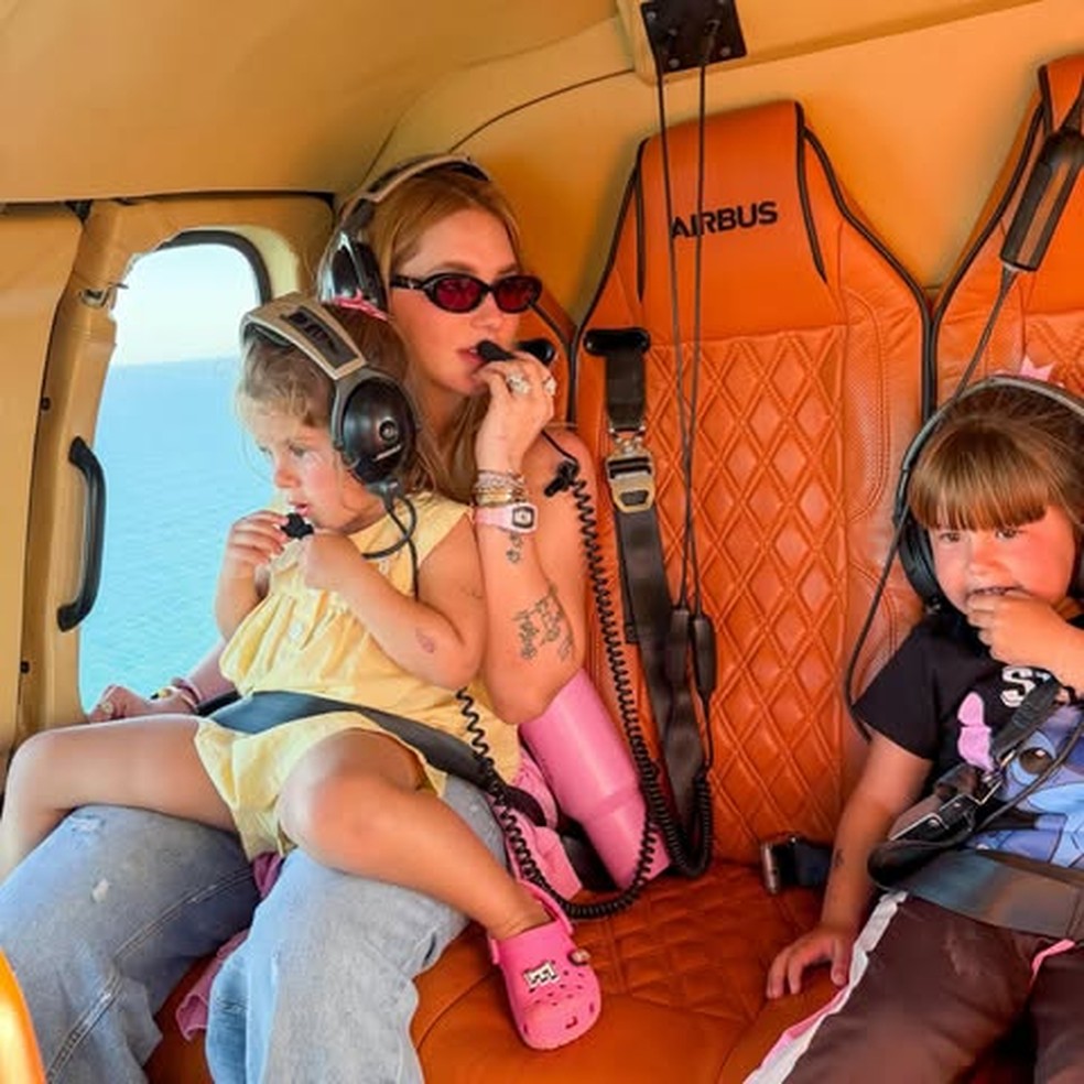 Virginia Fonseca com Maria Flor e Maria Alice &mdash; Foto: Reprodu&ccedil;&atilde;o/Instagram