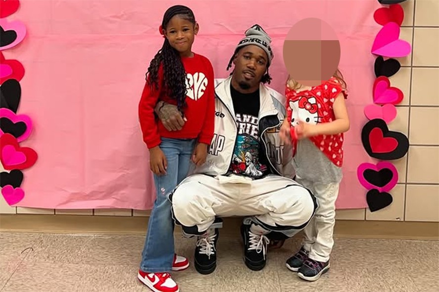 O rapper G$ Lil Ronnie e a filha