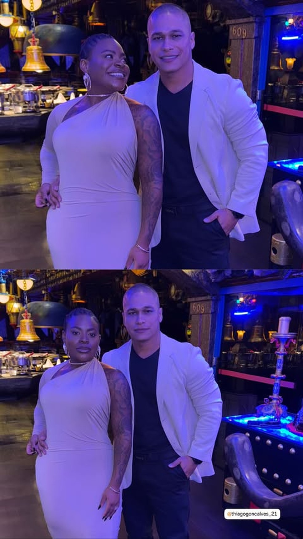 Jojo Todynho e Thiago Gonçalves — Foto: Reprodução/Instagram