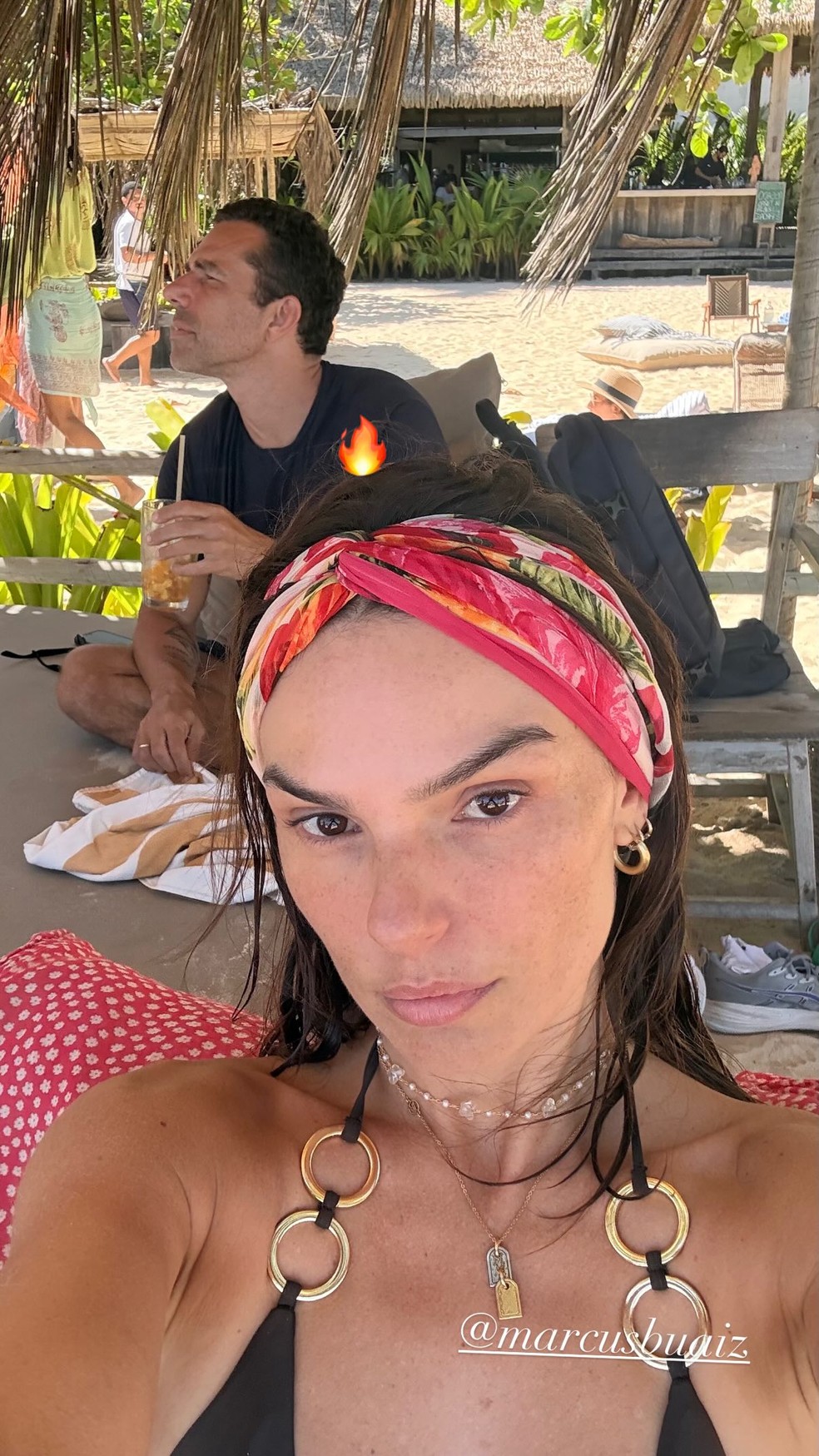 Isis Valverde compartilhou cliques em Trancoso — Foto: Reprodução/Instagram