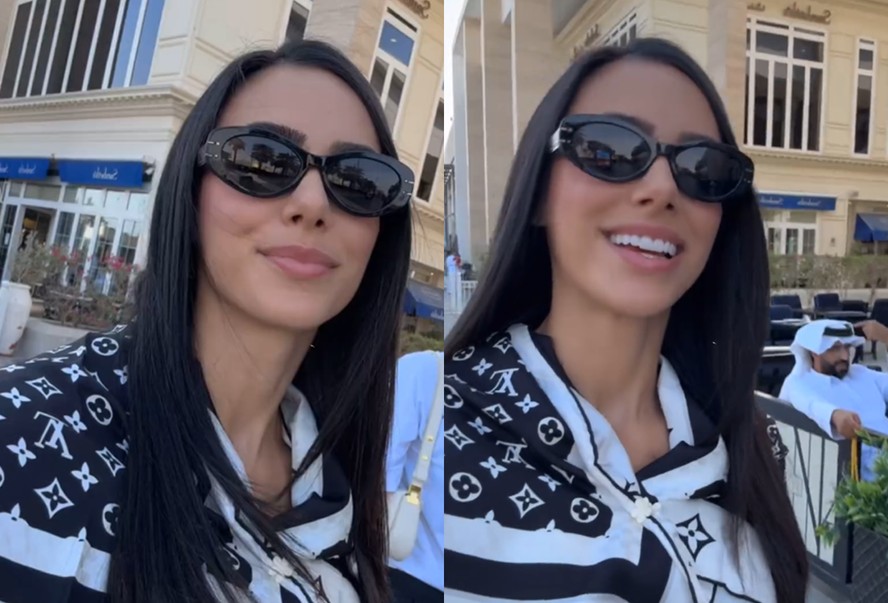 Bruna Biancardi mostra 'gambiarra' com look para cobrir o corpo na Arábia  Saudita