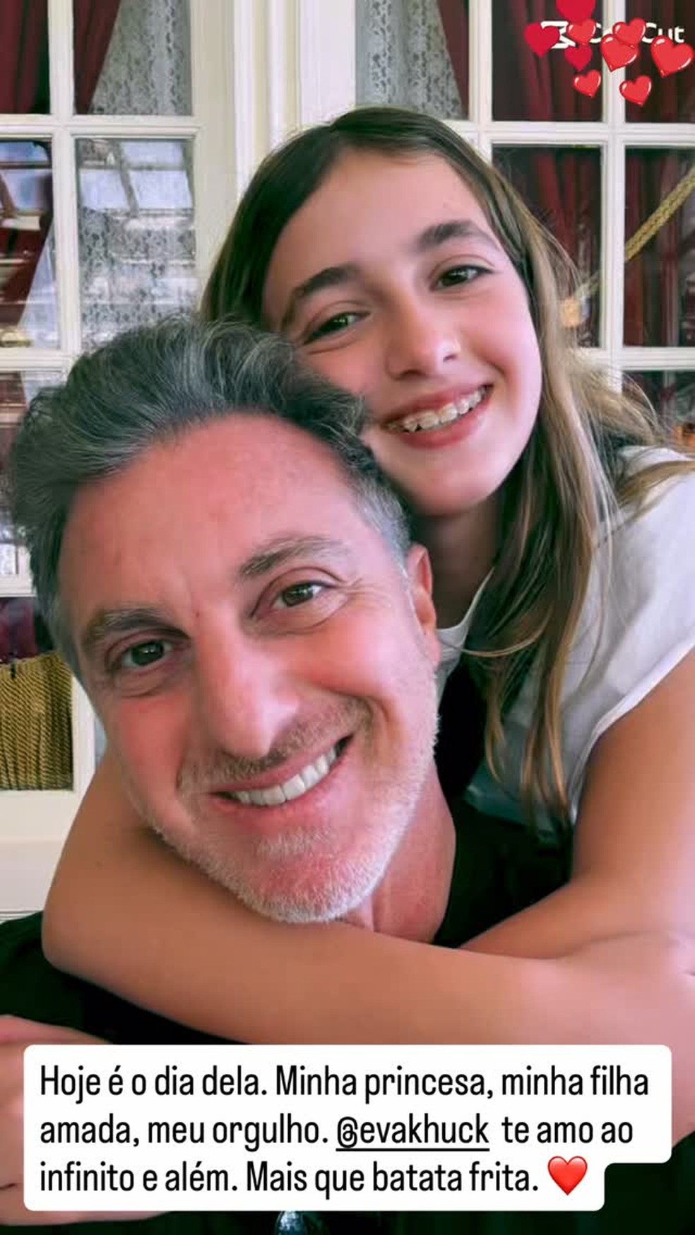 Luciano Huck homenageou Eva — Foto: Reprodução/Instagram