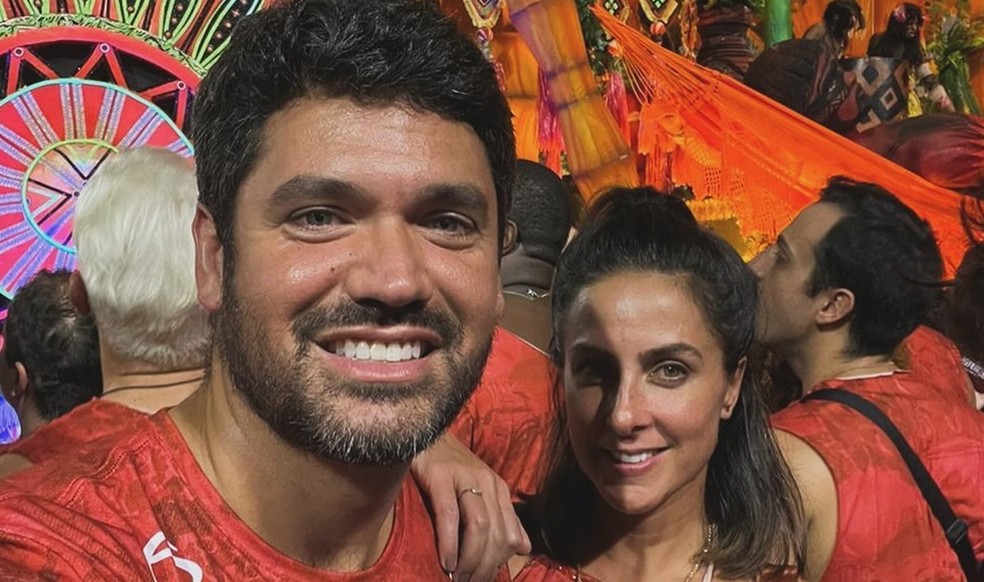 Marcelo Courrege e Carol Barcellos — Foto: Reprodução/Instagram