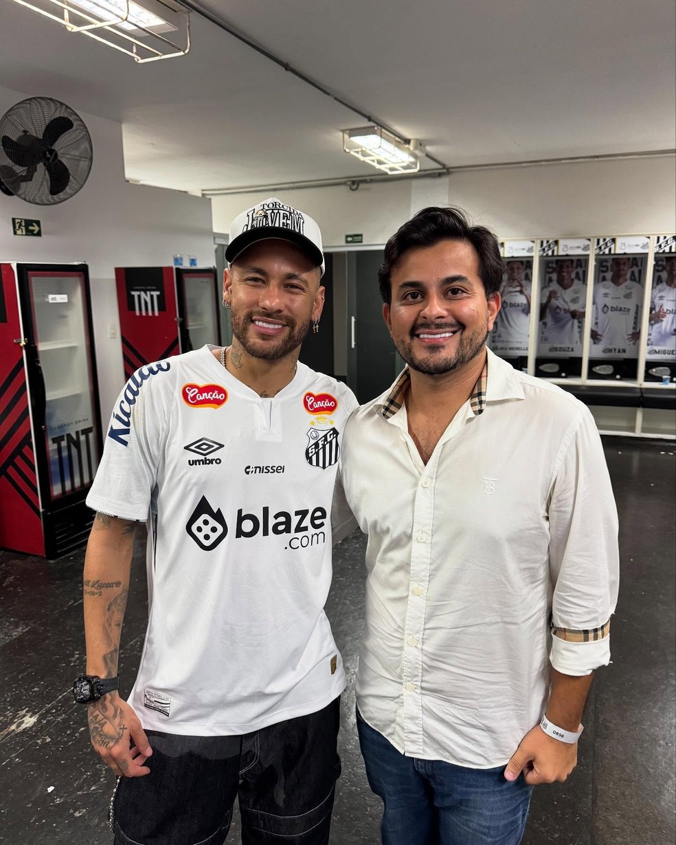 Neymar e José Antunes Jr., CEO da JTA Empreendimentos — Foto: Reprodução/Instagram