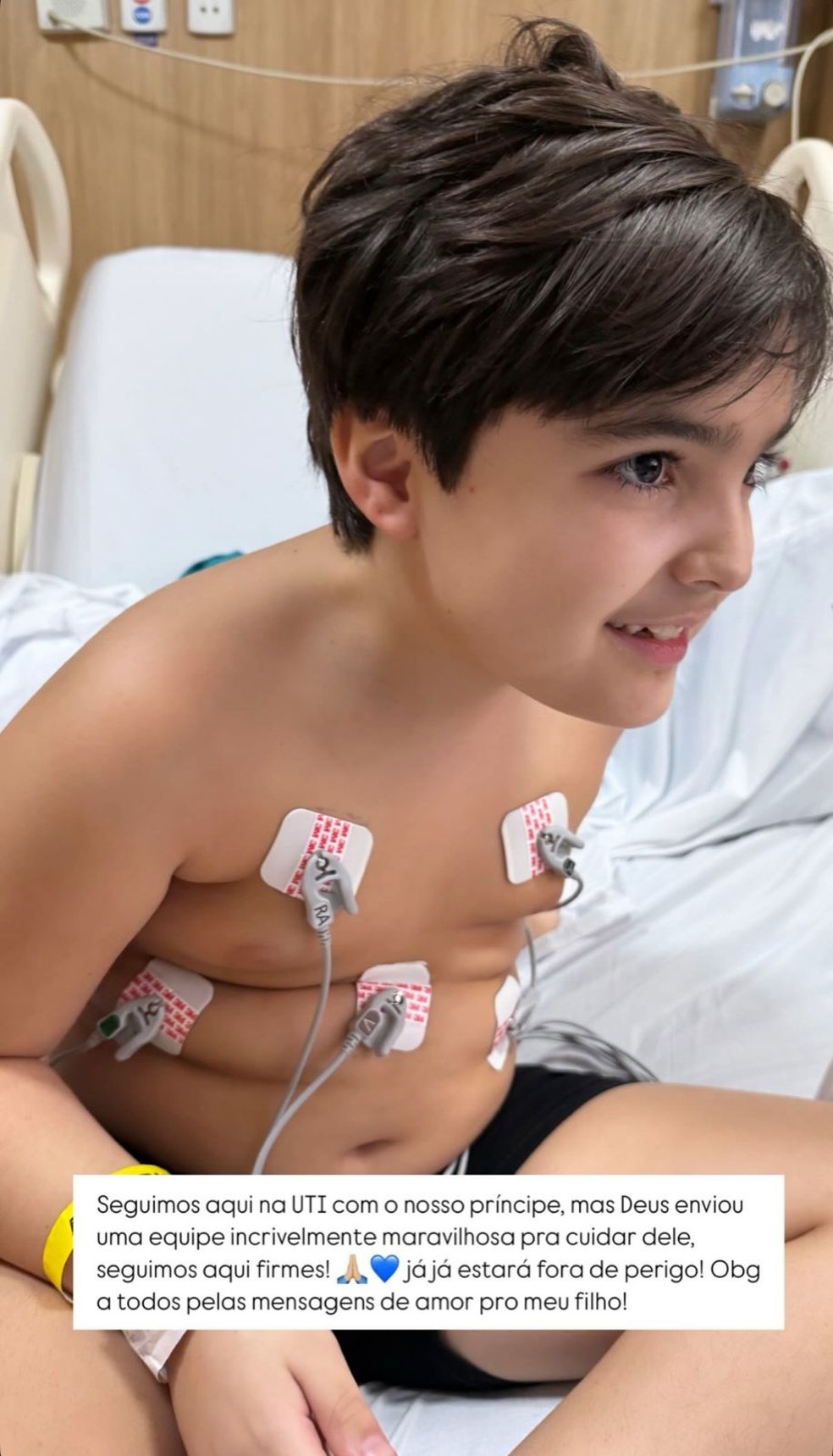 Manu Bahtidão mostra filho na UTI — Foto: Reprodução/Instagram