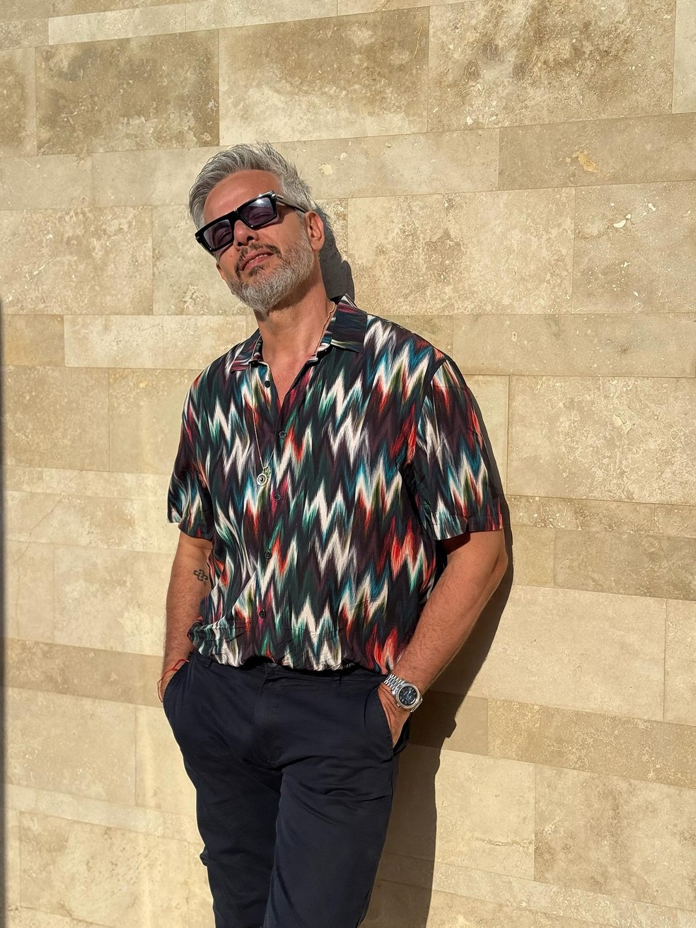 Otaviano Costa durante viagem para a Turquia — Foto: Reprodução/ Instagram