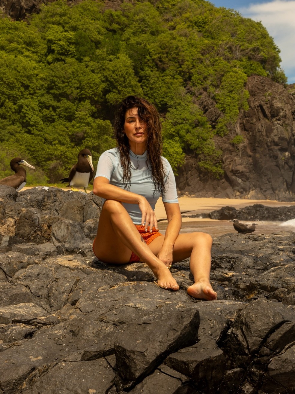 Fernanda Paes Leme em Fernando de Noronha — Foto: Reprodução/Instagram