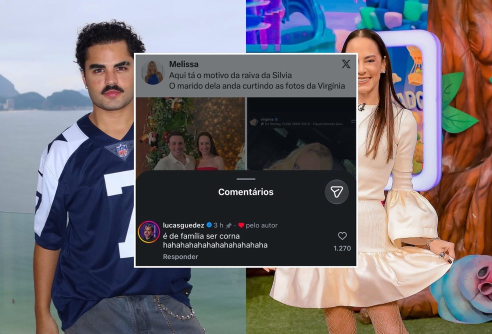 Comentário de Lucas Guedez sobre Silvia Abravanel — Foto: Reprodução/Instagram