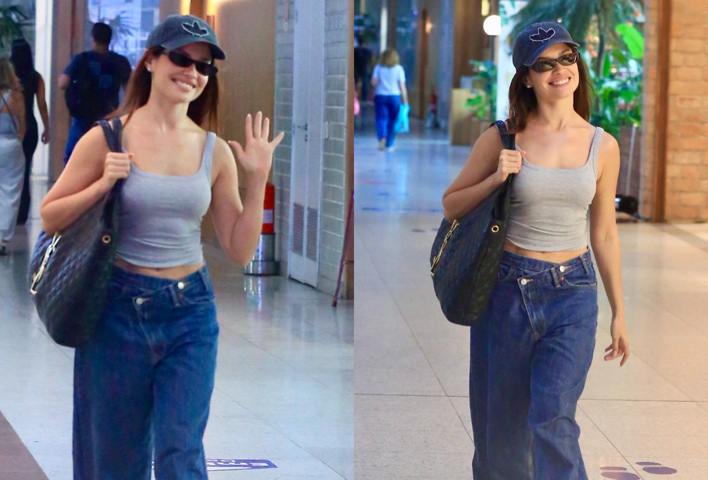Juliette usa bolsa de R$ 37 mil ao ser fotografada com barriga de fora em aeroporto do Rio de Janeiro - Foto