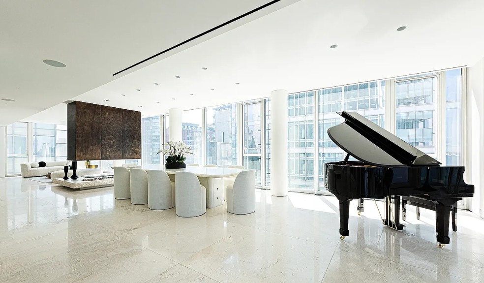 Hugh Jackman e Deborra-lee Furness Jackman dão desconto milionário em tríplex de luxo em Nova York — Foto: Reprodução Zillow