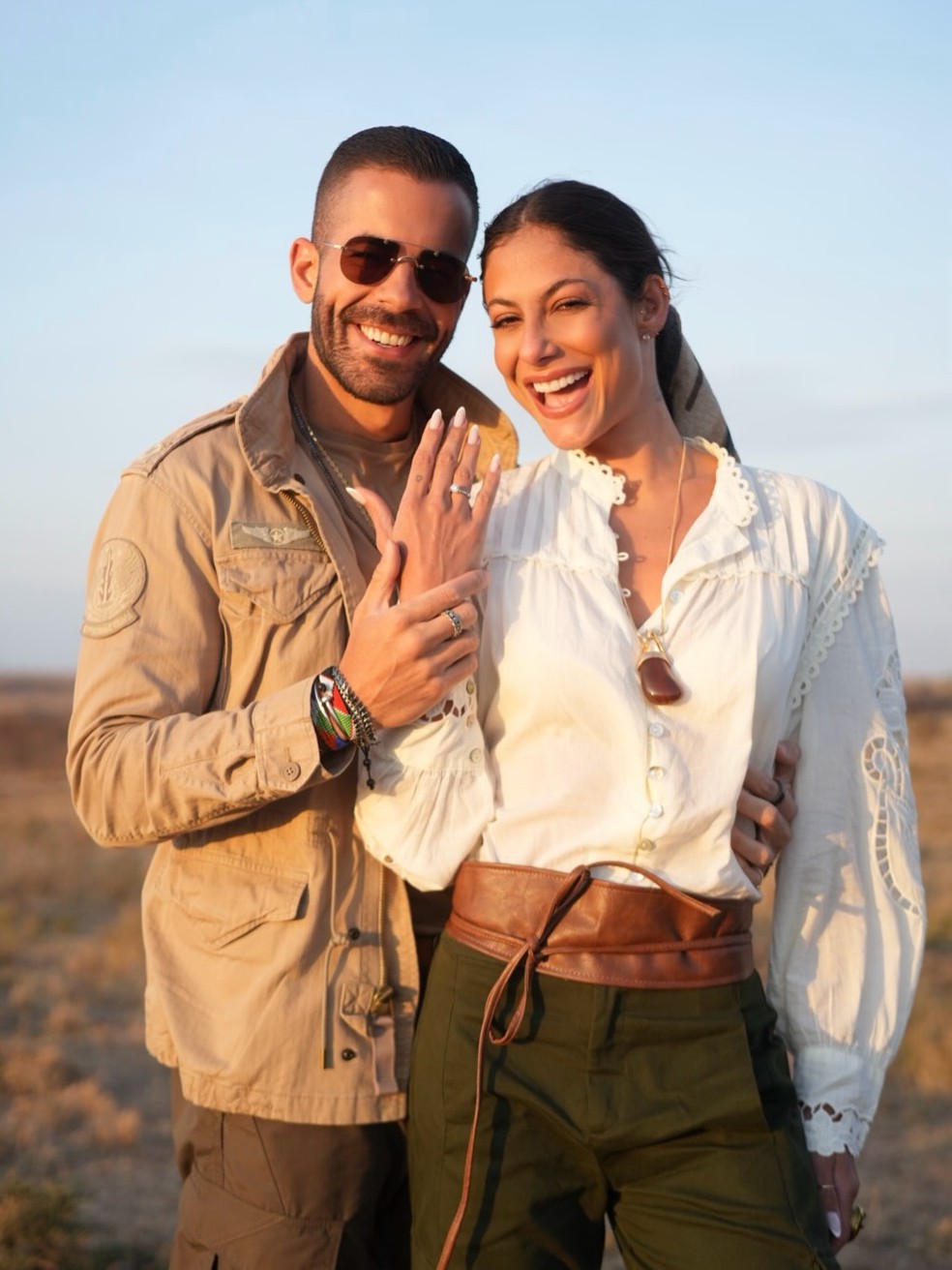 Mari Gonzales mostra fotos do pedido de casamento com Pipo Marques — Foto: Reprodução/ Instagram