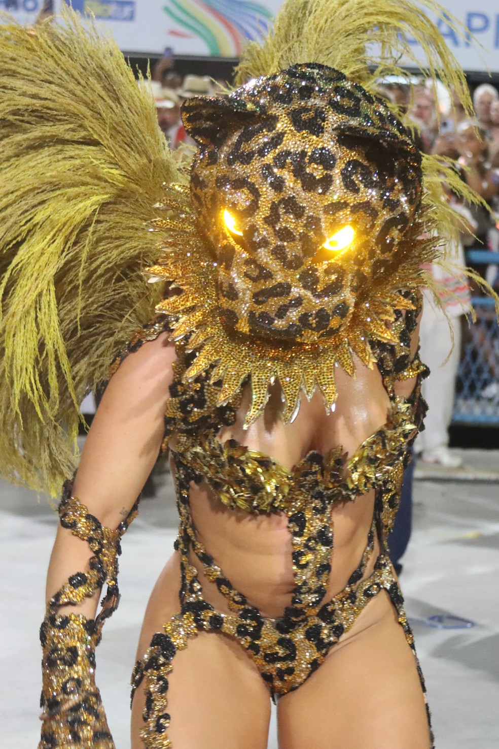 Paolla Oliveira no desfile da Grande Rio — Foto: Daniel Pinheiro/Brazil News