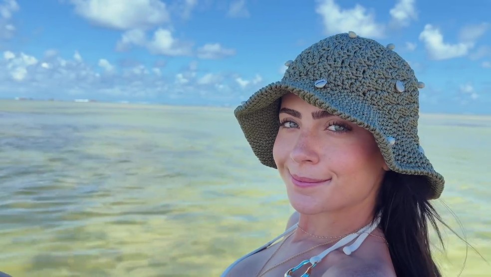 Jade Picon e André Lamoglia em viagem romântica a São Miguel dos Milagres, em Alagoas — Foto: Reprodução/Instagram