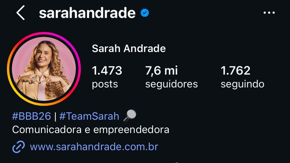 Seguidores BBB 26 — Foto: quem