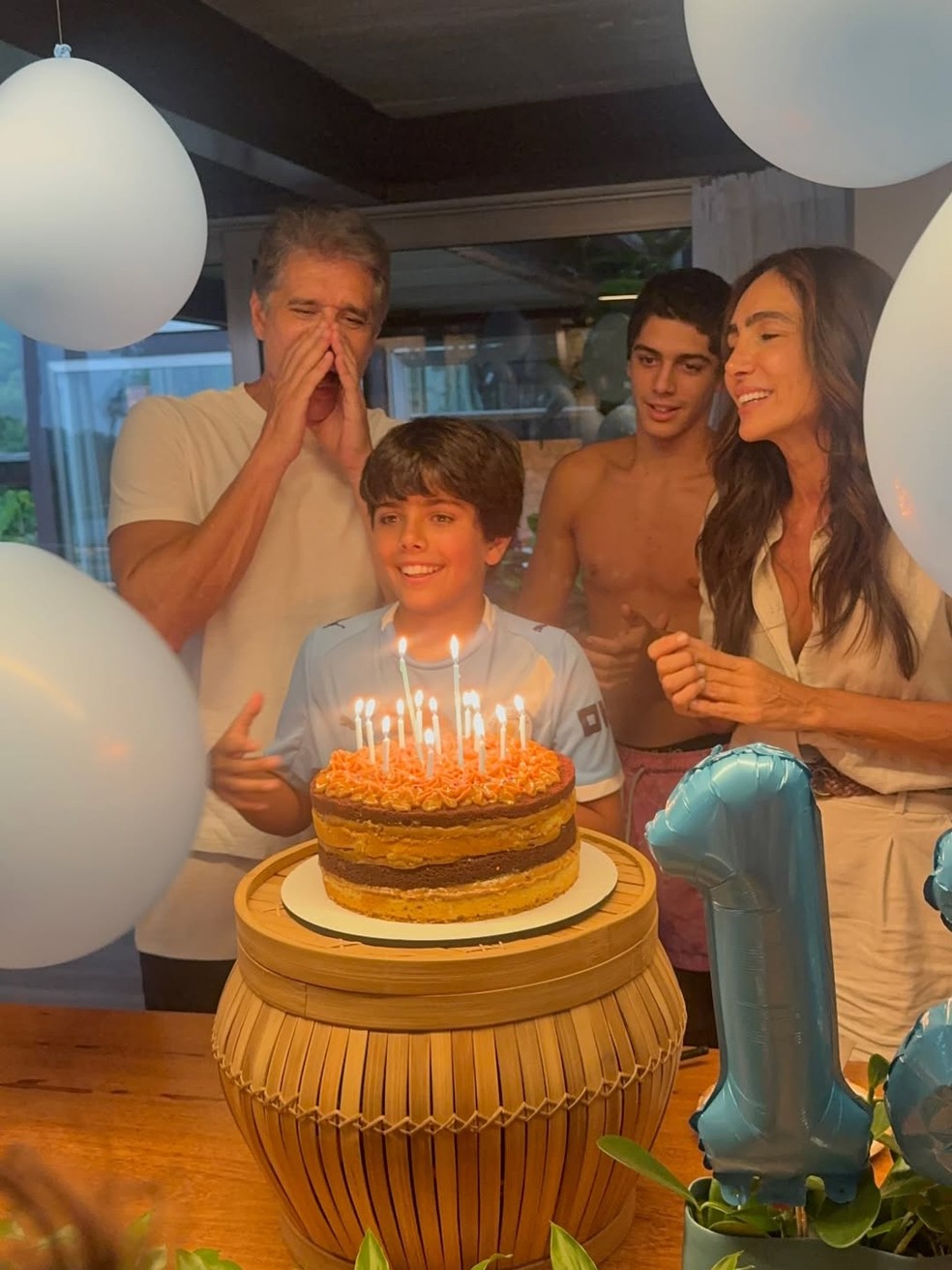 Marcio Garcia comemora aniversário do filho caçula