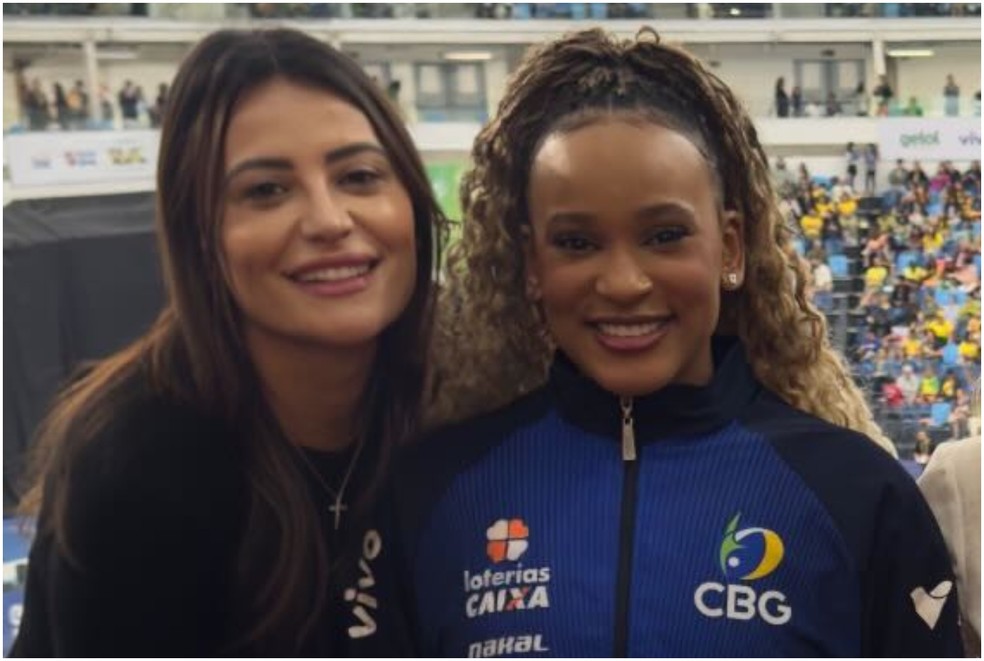 Rebeca Andrade com Gisele — Foto: Reprodução/Instagram