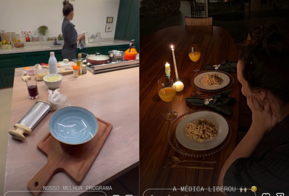 Nattan e Rafa Kalimann curtem noite romântica — Foto: Reprodução/Instagram