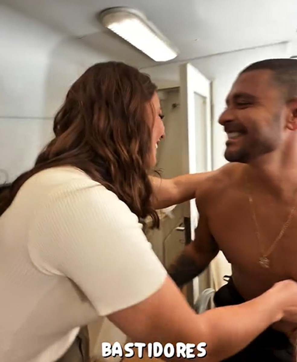 Paolla Oliveira e Diogo Nogueira se reencontraram — Foto: Reprodução/Instagram