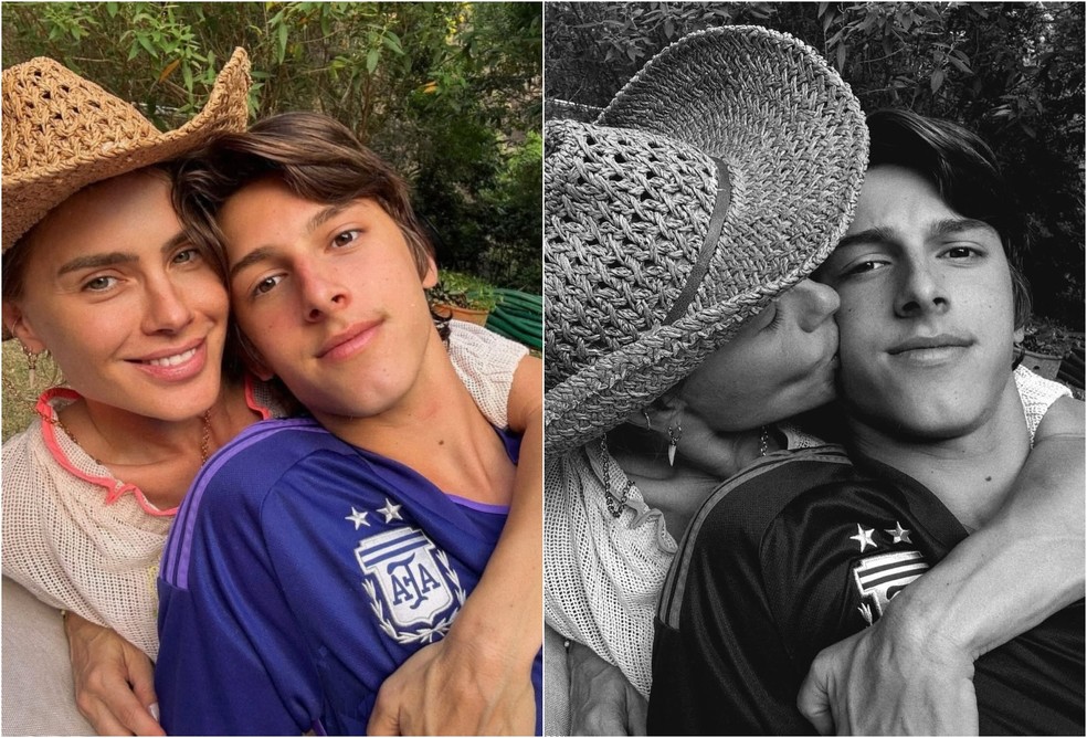 Carolina Dieckmann com o filho, Jos&eacute; Worcman &mdash; Foto: Reprodu&ccedil;&atilde;o/Instagram