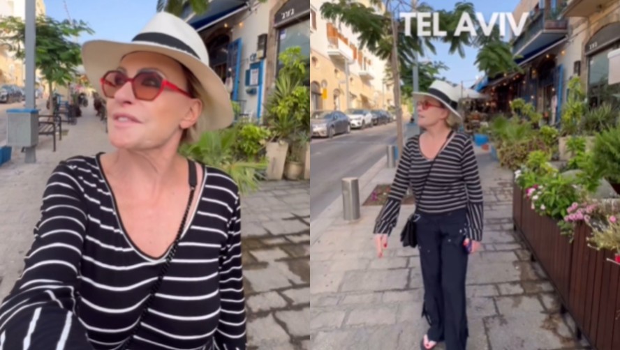 Ana Maria Braga de férias em Tel Aviv