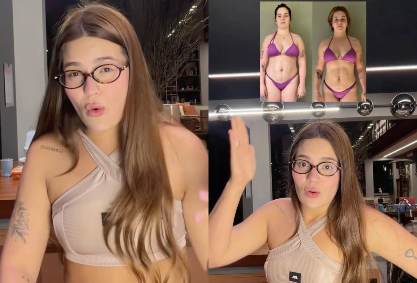 Viih Tube resgata antes e depois do corpo e revela motivo por trás do emagrecimento