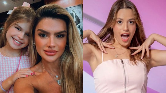 Mirella Santos comenta talento da filha para o humor após viral de Valentina imitando Beatriz