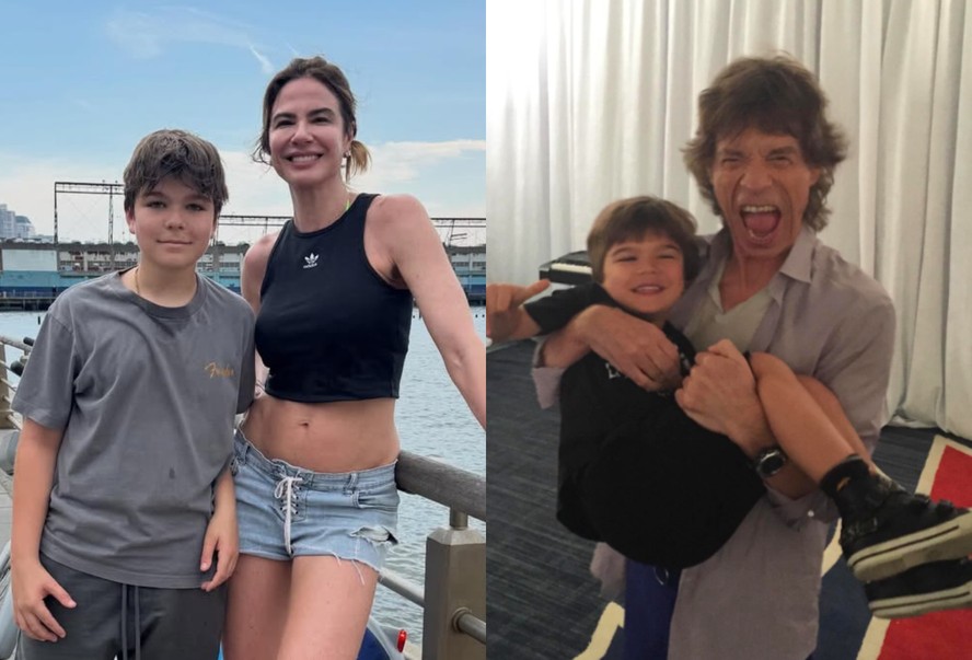 Luciana Gimenez posta foto de Mick Jagger em aniversário do caçula