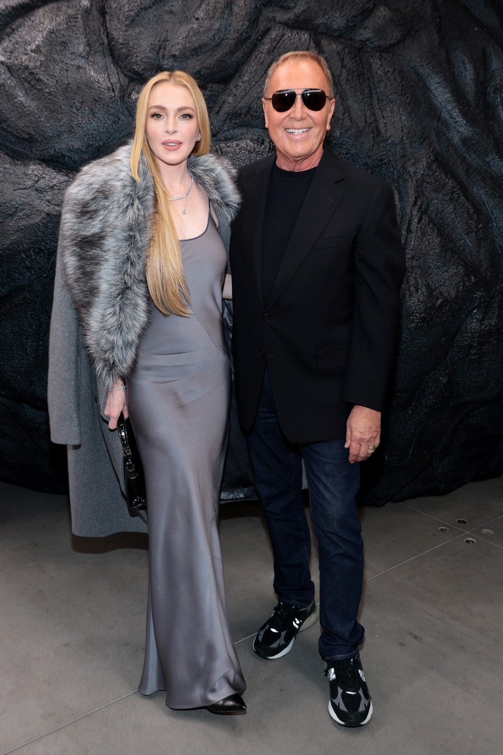 Lindsay Lohan e Michael Kors — Foto: Getty Images