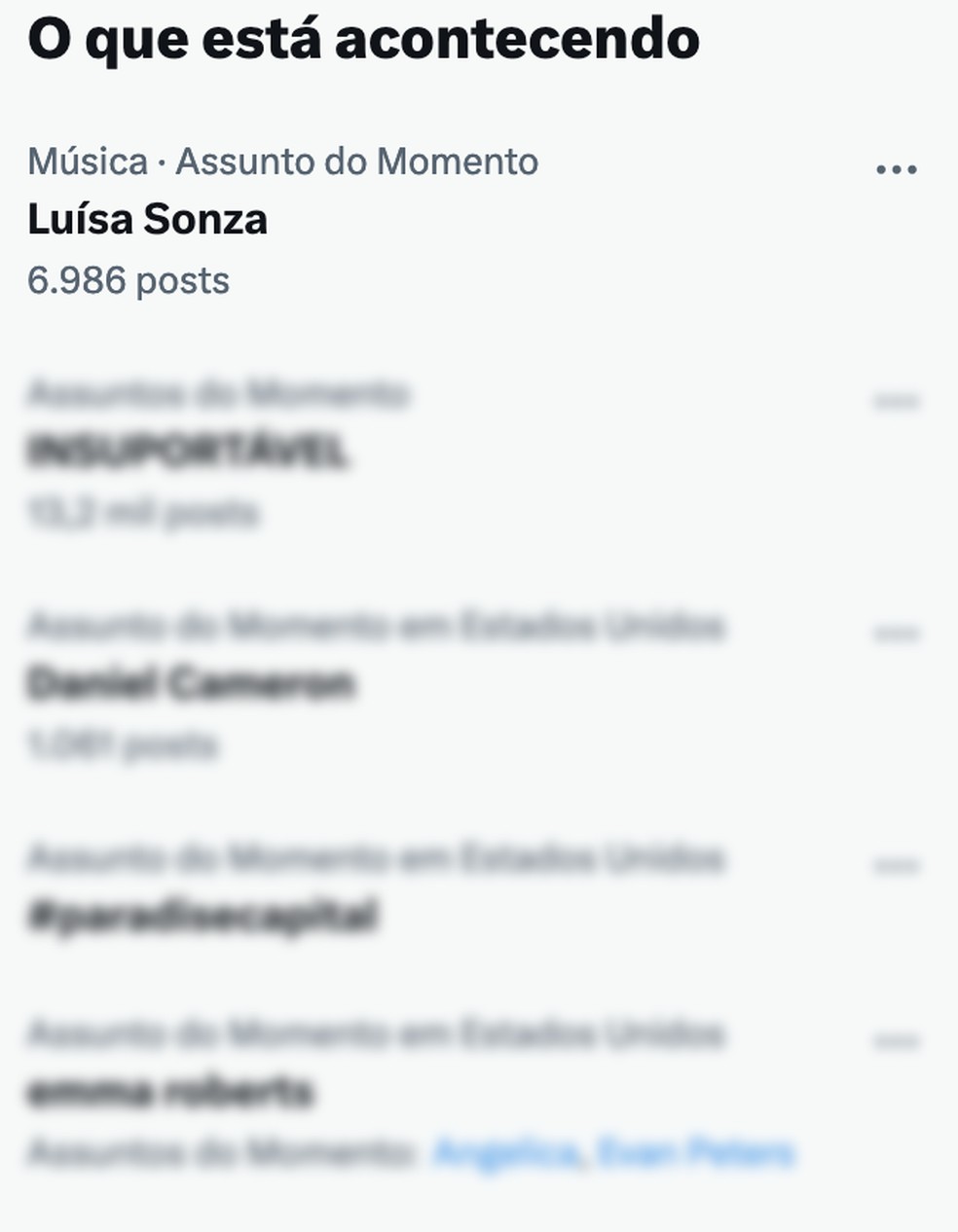Nome de Lu&iacute;sa Sonza foi parar nos trending topics do Twitter poucos minutos ap&oacute;s o an&uacute;ncio da trai&ccedil;&atilde;o &mdash; Foto: Reprodu&ccedil;&atilde;o / Twitter