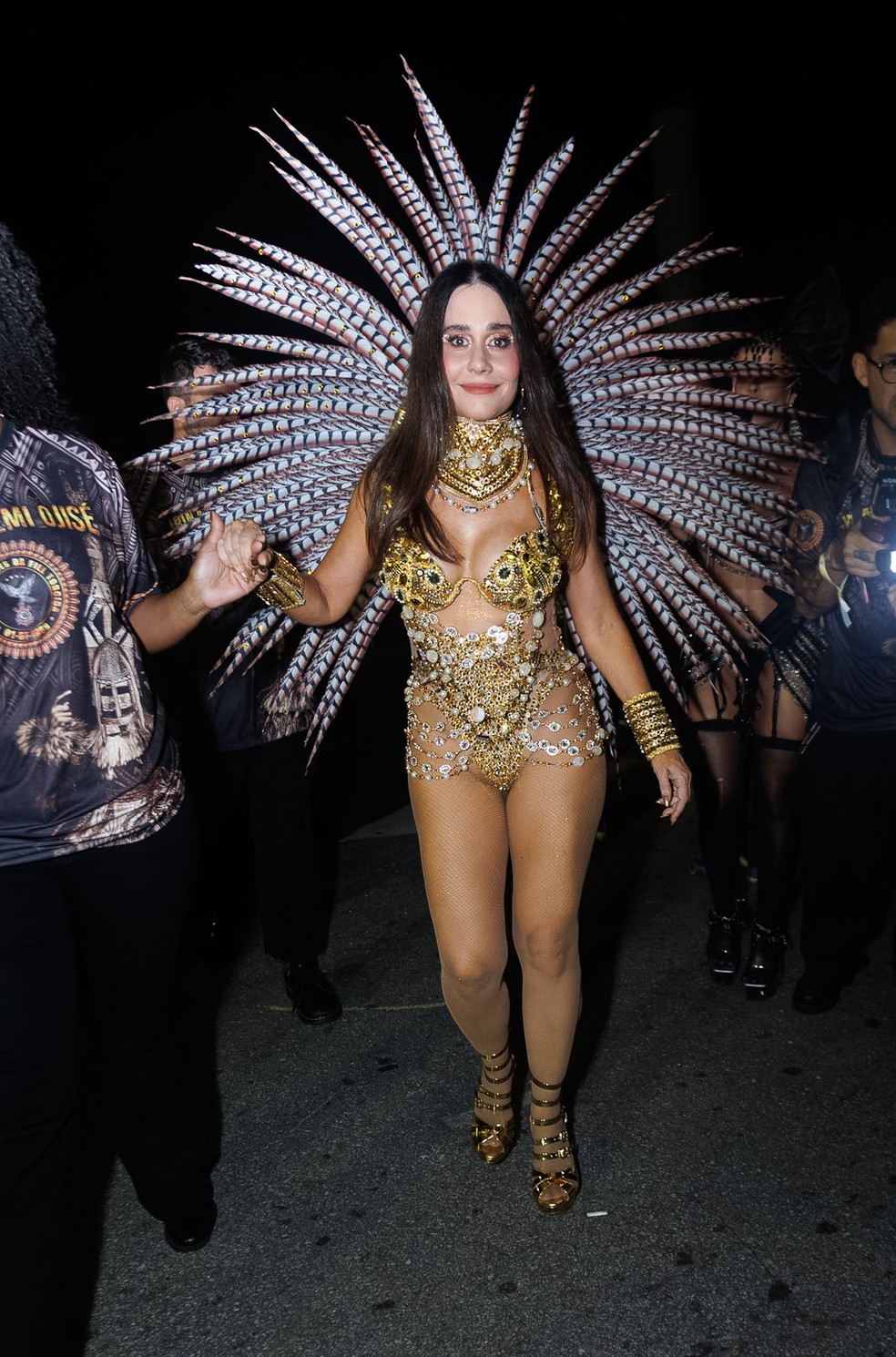 Alessandra Negrini, musa da Gaviões — Foto: Clayton Felizardo/Brazilnews