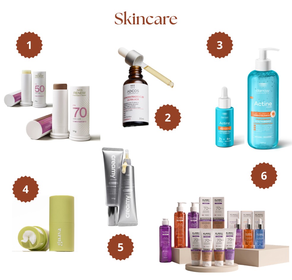 Lançamentos de skincare em setembro — Foto: Divulgação