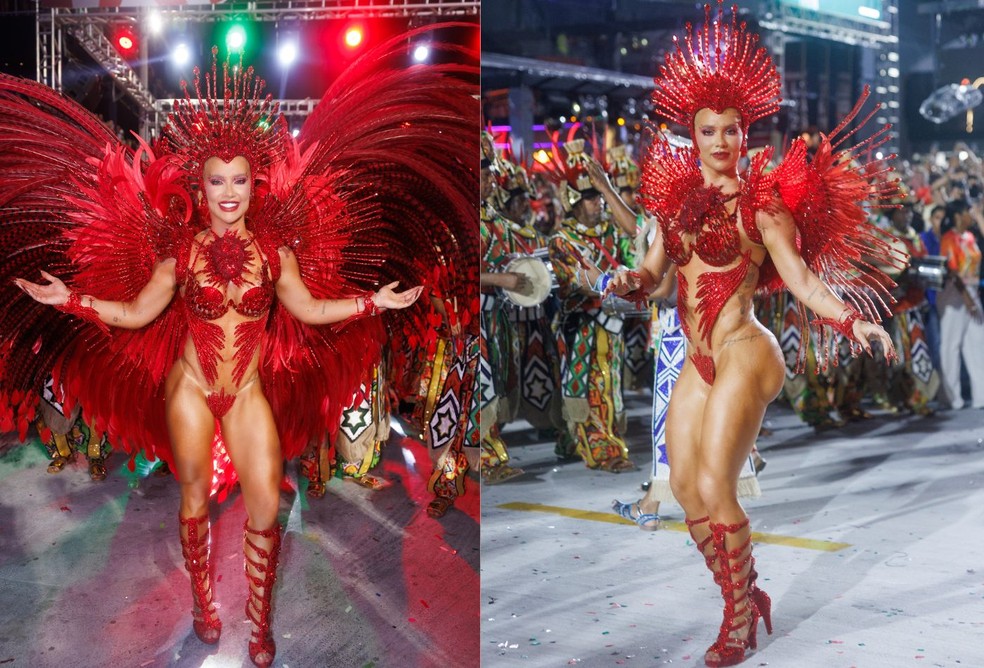 Virginia Fonseca com e sem costeiro — Foto: Brazil News