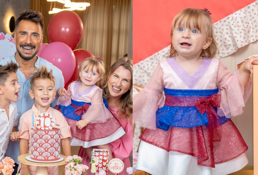 Julio Rocha celebra 10 meses da terceira filha com festa temática; veja ...