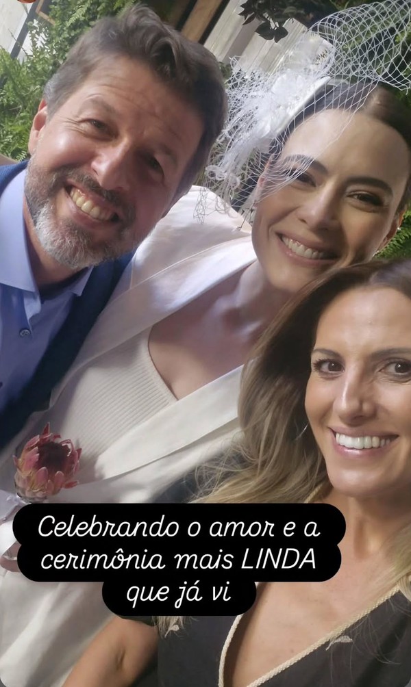 Michelle Loreto, do 'Bem Estar', se casa com diretor-geral do 'Encontro'