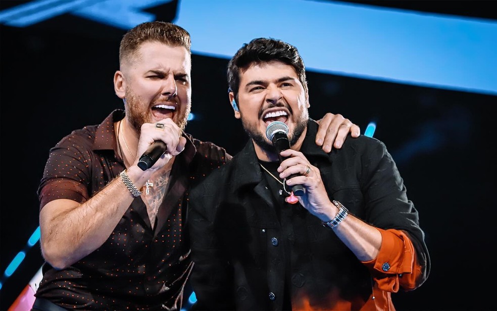 Zé Neto e Cristiano gravam DVD — Foto: Reprodução/Instagram