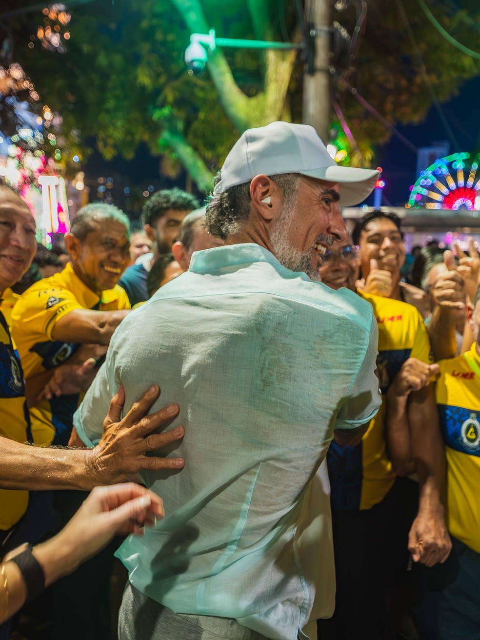 Marcos Mion durante o Círio de Nazaré, em Belém do Pará — Foto: Reprodução/Instagram