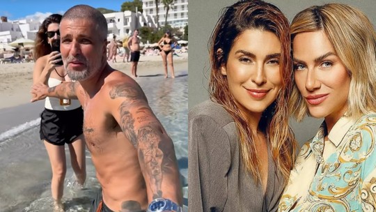 Giovanna Ewbank e Fernanda Paes Leme posam juntas em Ibiza e Bruno Gagliasso ironiza suposta crise