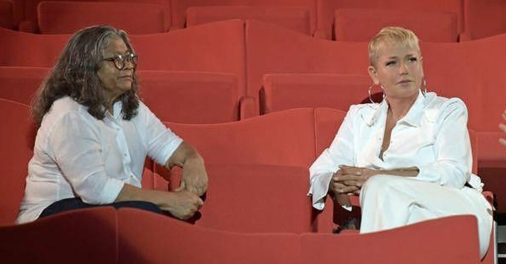 Marlene Mattos e Xuxa durante gravação de documentário para Globoplay — Foto: Blad Meneghel/Divulgação